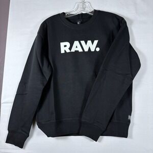 G-Star Raw Premium Core RAW. Crewneck Sweatshirt Black Medium NWT